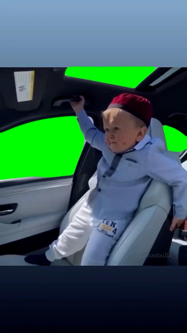 Hasbulla On The Car (Green Screen)