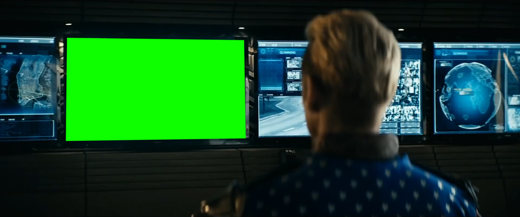 Homelander On His Computer (Green Screen)