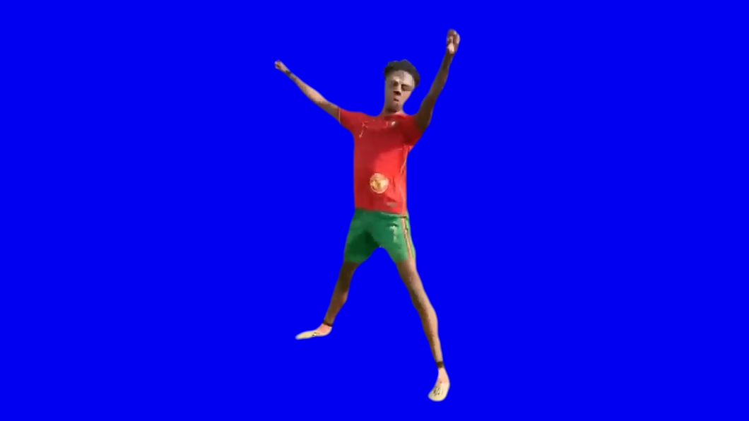 IShowSpeed Twerks While Playing Football (Blue Screen)