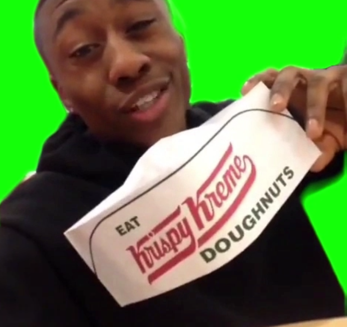 Back At It Again At Krispy Kreme (Green Screen)