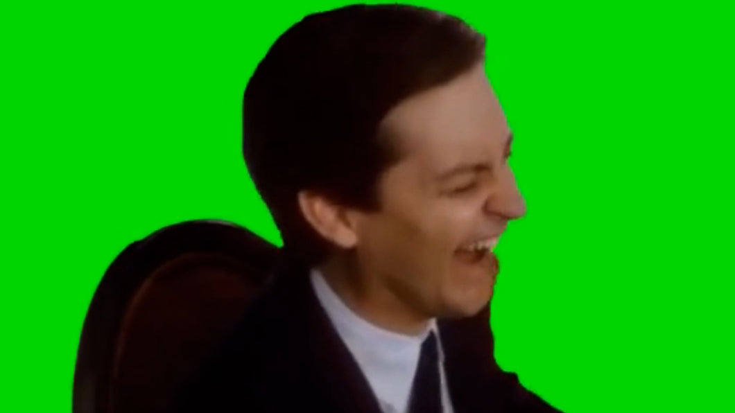 Tobey Maguire Laugh (Green Screen)