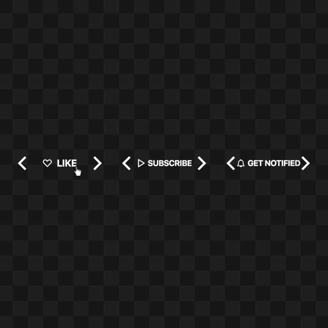 Classy Like, Subscribe and Notify Animation
