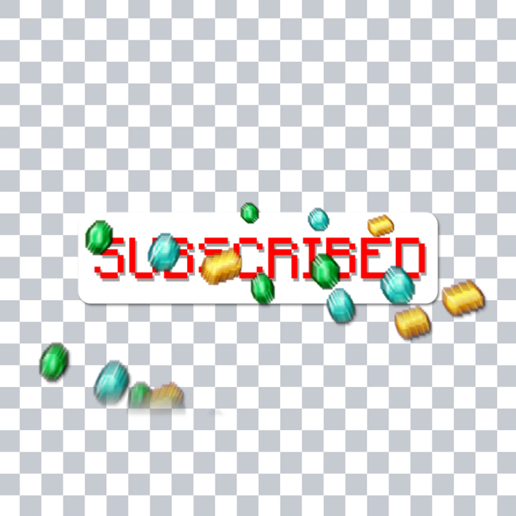 Simple Minecraft Subscribe animation