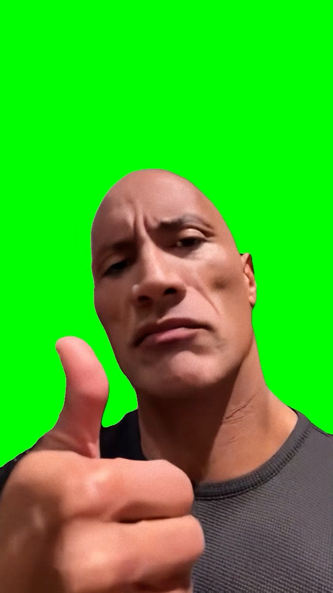 The Rock Dwayne Johnson Shocked Reaction (Green Screen)