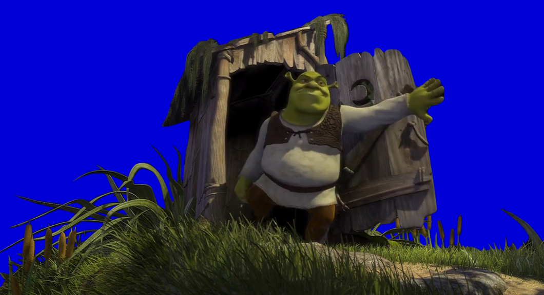 Shrek Bangs Door Open (Green Screen)