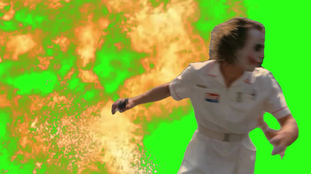 Joker Hospital Scene [w/ Explosion] (Green Screen)