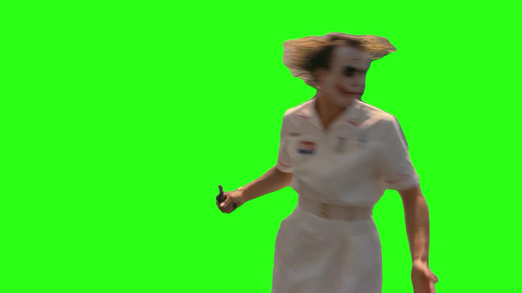 Joker Hospital Scene [without Explosion] (Green Screen)