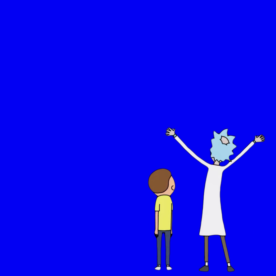 Dimension 35C - Rick And Morty (Green Screen)