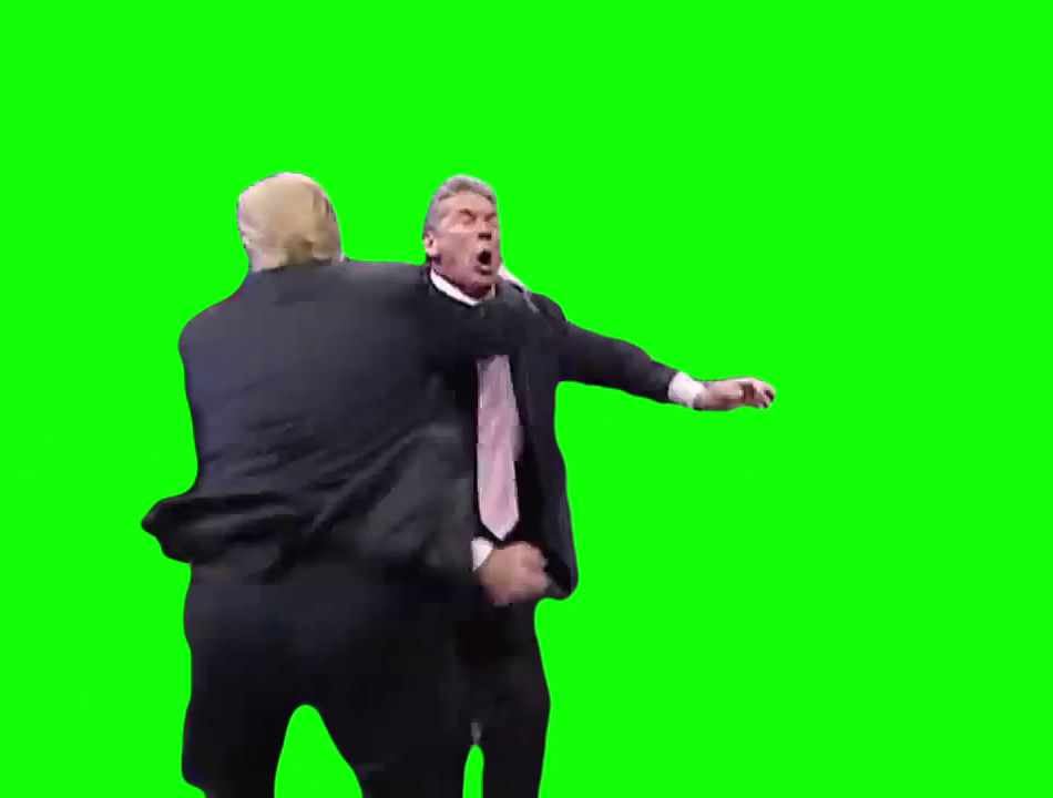 Donald Trump Take Down WWE (Green Screen)