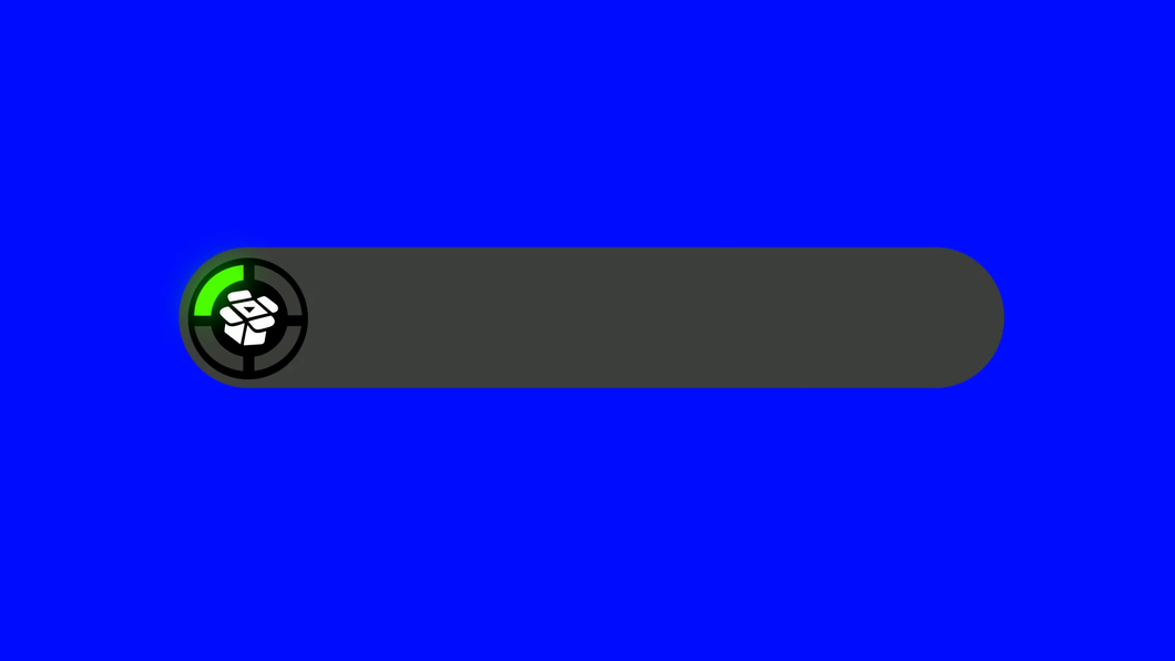 Xbox Reward Animation with CreatorSet Logo (Blue Green Screen)