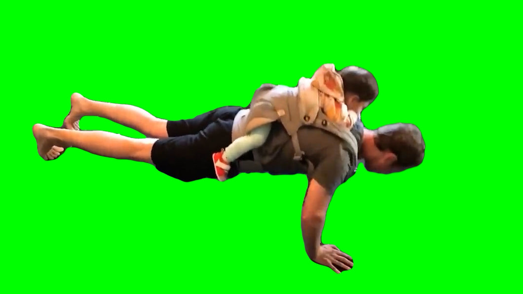 Mark Zuckerberg Doing Pushups (Green Screen)
